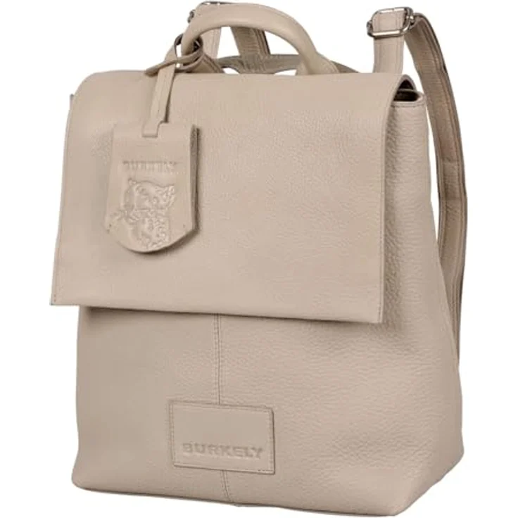 Burkely Soft Skylar City Rucksack, 100% Leder, 27 cm, beige – Bild 2
