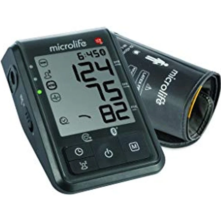 MICROLIFE Blutdruckmessgerät BP B6 Connect mit Netzteil + 4 Stück GRATIS Batterien – Bild 2