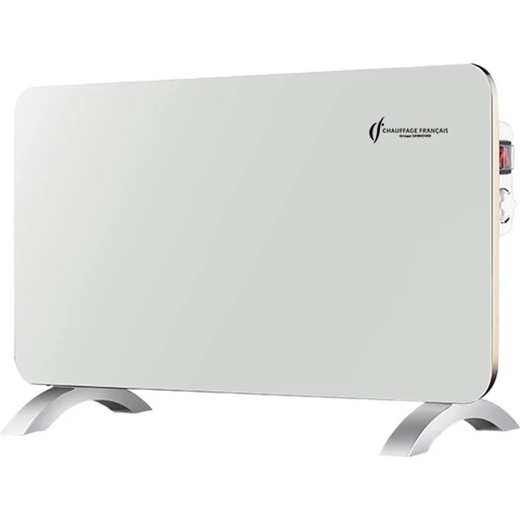 Sannover Mobiler Elektrischer Glasheizkörper Sorimo Sannover 2000 W, Weiß, modernes Design, schnelle Erwärmung, für Räume bis 20 m²