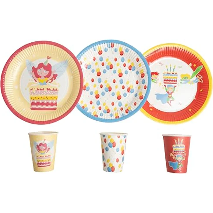 PRO NAPPE Pappbecher - 10 Stück 200 ml - Feen Design, europäische Herstellung, FSC-zertifiziert – Bild 4