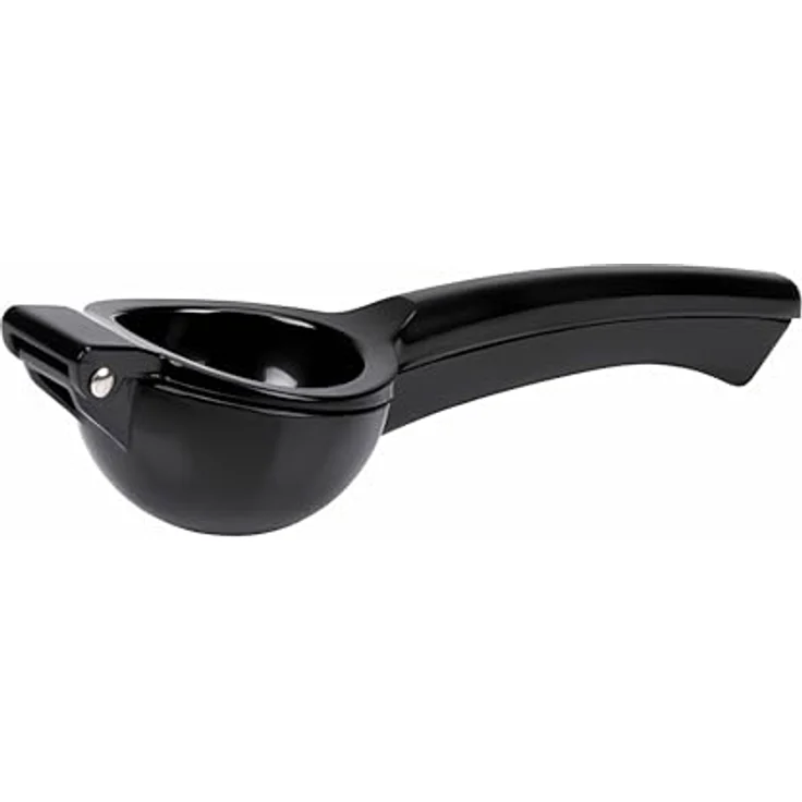 alpina HANDZITRONENPRESSE Schwarz, manuelle Zitruspresse aus Aluminium für Zitronen und Orangen, 7 cm Durchmesser, lebensmittelecht – Bild 1