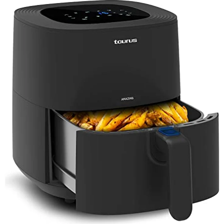 Taurus 973979000 AF1701D Amazing Heißluftfritteuse, Stainless Steel, Schwarz – Bild 1