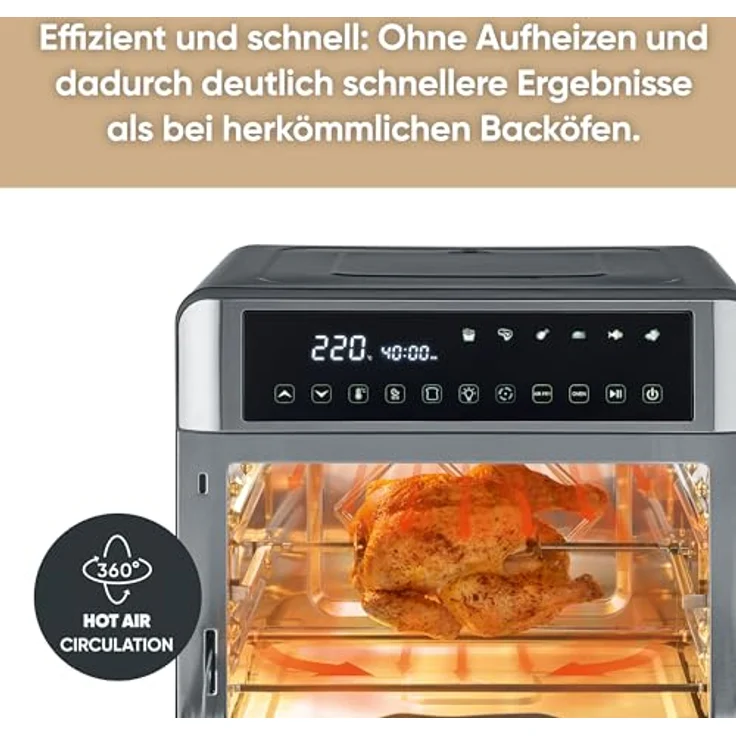 Severin Minibackofen TO 2077, Toastofen mit Garraumbeleuchtung und kompakter Bauweise – Bild 5