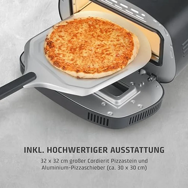 Caso PizzaChef 2984 Pizzaofen, 8 Automatikprogramme, inkl. Pizzastein, Schwarz – Bild 9