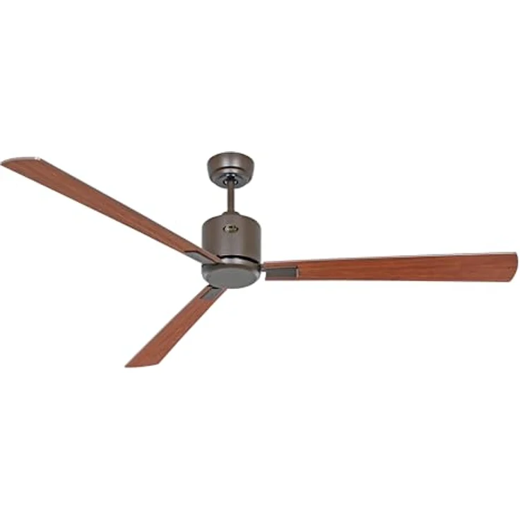 CASAFAN Eco Neo III, Energiespar Deckenventilator mit Fernbedienung, WiFi, 152 cm, Bronze, Wendeflügel Nussbaum/Kirschbaum – Bild 4