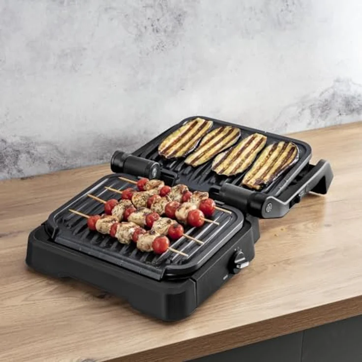 Tefal Kontaktgrill GC7748 OptiGrill 4in1, 2100 Watt, schwarz - Preisvergleich – Bild 3