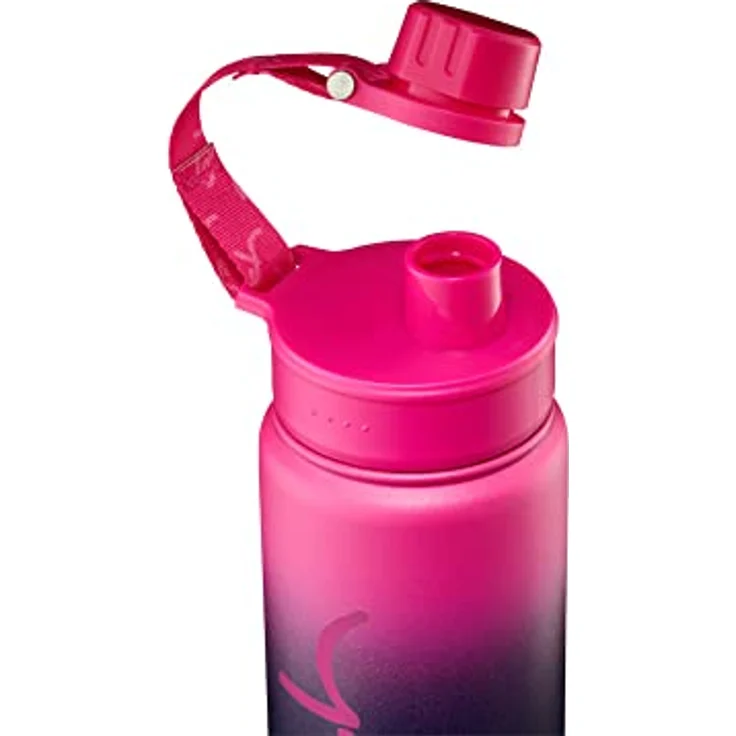satch Trinkflasche aus Edelstahl BPA-frei 0,5l, Auslaufsicher und Kohlensäure geeignet, für Heiße und Kalte Getränke Pink Graffiti - Pink – Bild 5