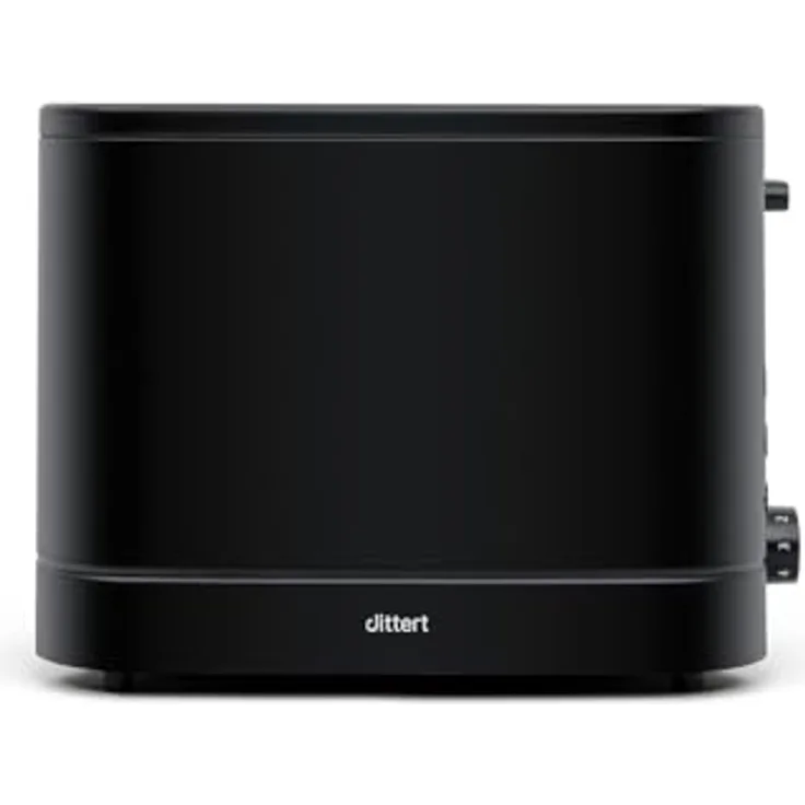 Dittert TO001B-00 Serie One Toaster, 800 W für 2 Scheiben, 7 Bräunungsstufen, Schwarz, versandkostenfrei