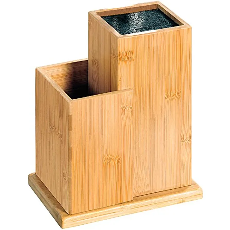 Kesper Messerblock, 58025, Bambus, Maße: 18,5 x 12,7 x 24 cm, Braun