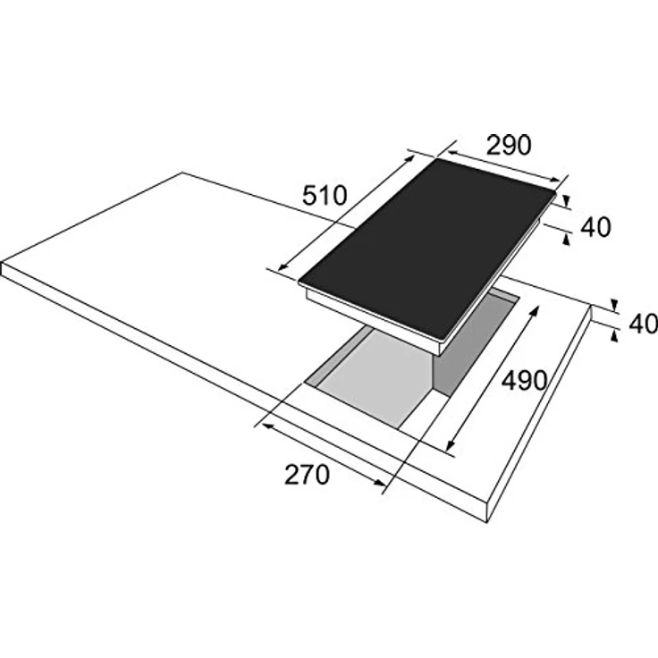 Amica KME 13135, Kochfeld, Einbaugerät, Autark ja, Betriebsart elektrisch, Anzahl Kochstellen 2 – Bild 2
