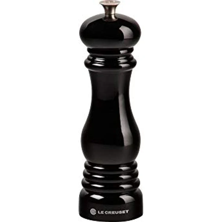 Le Creuset Pfeffermühle, ABS-Kunststoff, 6,2 x 6,2 x 20,8 cm, Keramik-Mahlwerk, Schwarz – Bild 2