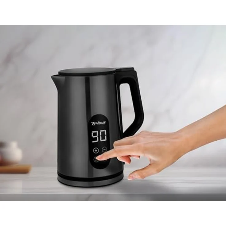 Trisa Digital Boil Wasserkocher schnurlos Anthrazit, Wasserkocher – Bild 3