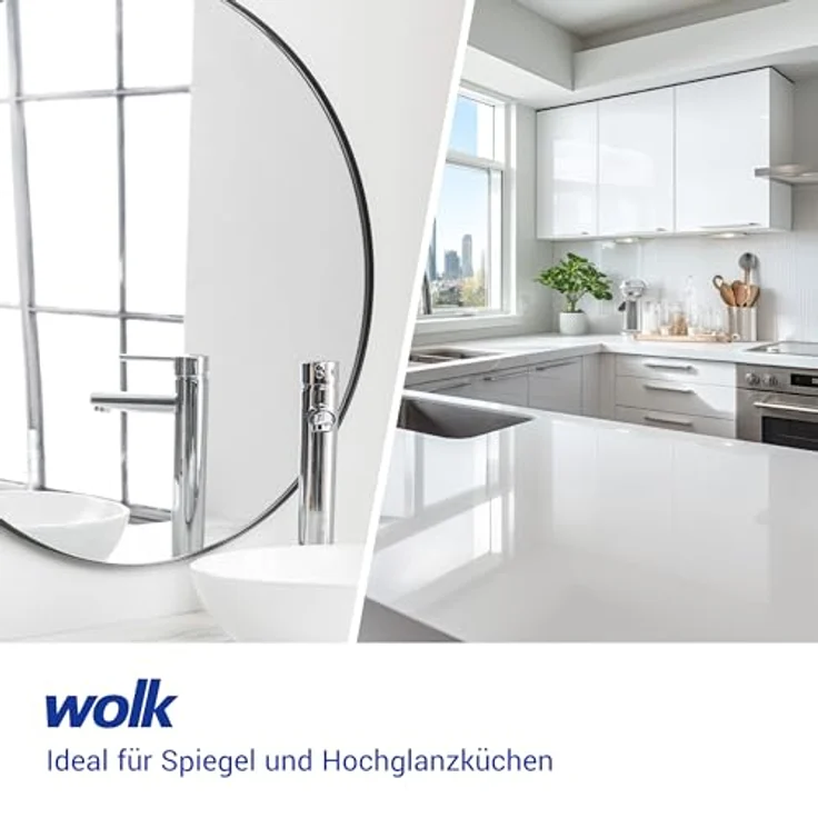 wolk Waffeltücher, Mikrofasertuch mit Waffelstruktur, 10 Stück, schwarz, 38 x 38 cm, fusselfrei, waschbar bis 90°C, vielseitig einsetzbar für Bad, Küche, Gastronomie – Bild 5