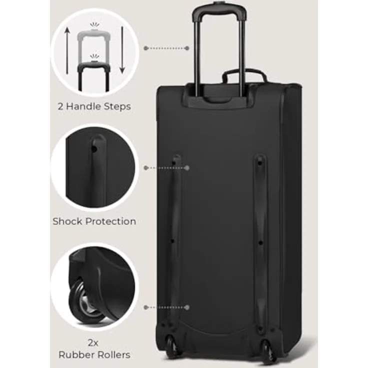 Redolz Duffle Essentials 2 Rollen Reisetasche 71 cm black – Bild 4