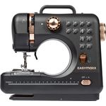 EASYmaxx Kompakt-Nähmaschine, 12 Sticharten, eingebautes Nählicht, Zubehör inklusive, platzsparend