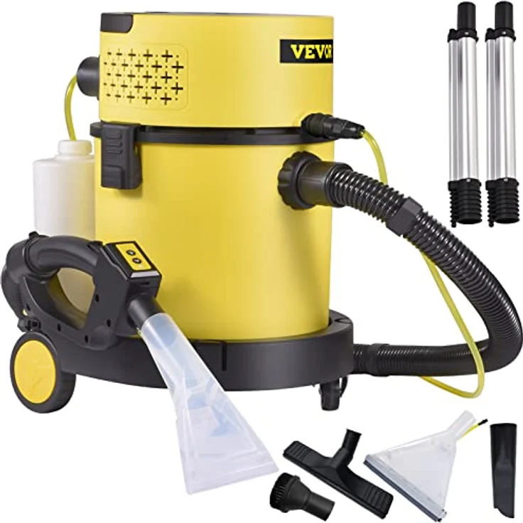 VEVOR 4in1 Nass-Trockensauger, 1200W Waschsauger mit 20L Tank und HEPA-Filter, inkl. Fernbedienung und verschiedenen Bürsten – Bild 1