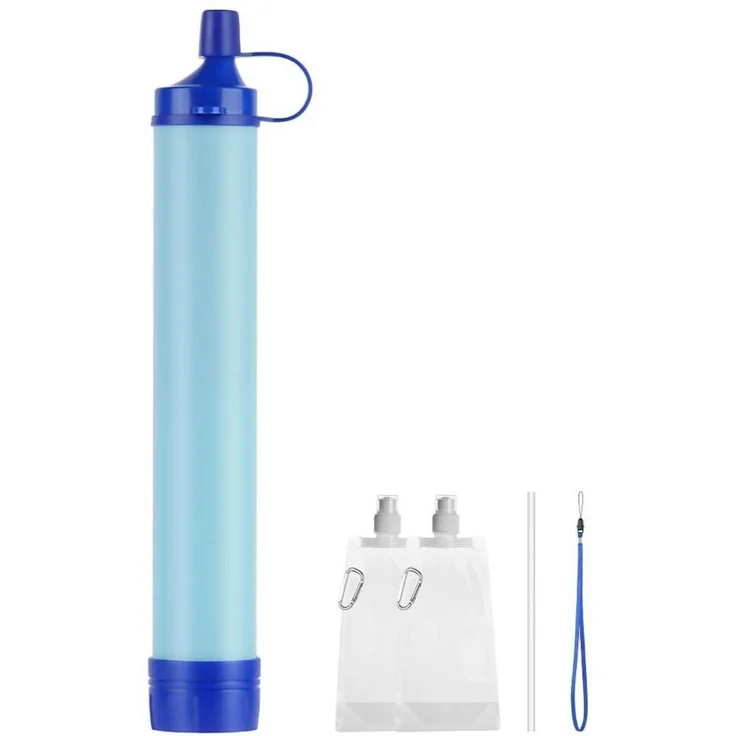 HOTUT Wasserfilter Outdoor, 0,01 μm Ultrafeinfilter mit 99,99% Bakterienentfernung, für Trinkwasseraufbereitung, 4000 L, tragbar und leicht