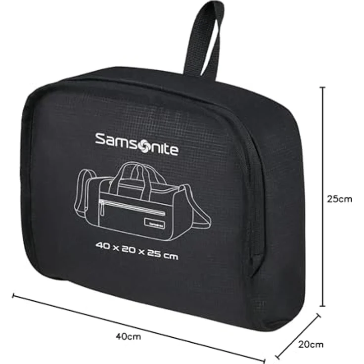 Samsonite Roader Weekender Reisetasche, 40 cm, Schwarz, aus 100% PET – Bild 9
