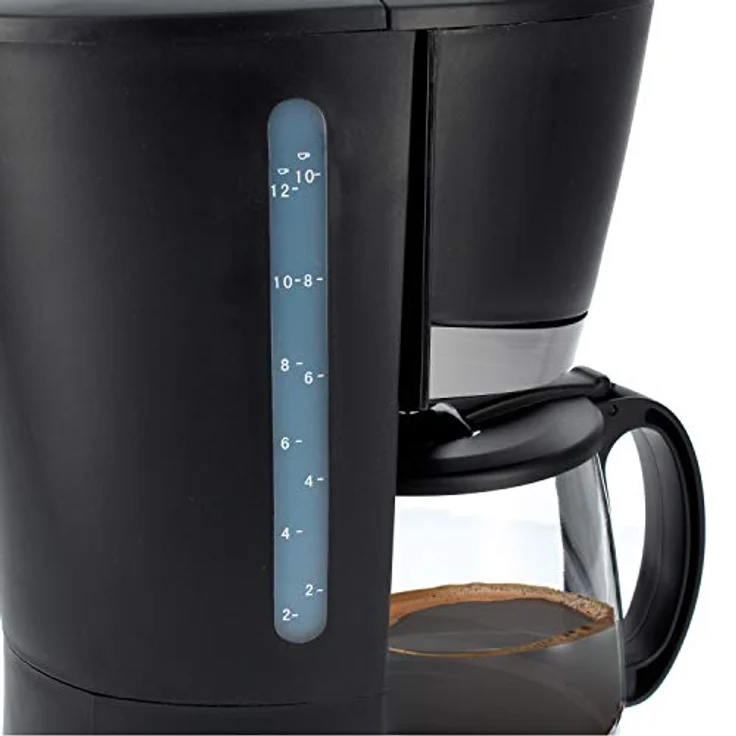 TM Electron TMPCF006 Kaffeemaschine, 800 W Leistung, 1,2 l Krug für 10 Tassen, abnehmbarer Filter, weiß – Bild 5