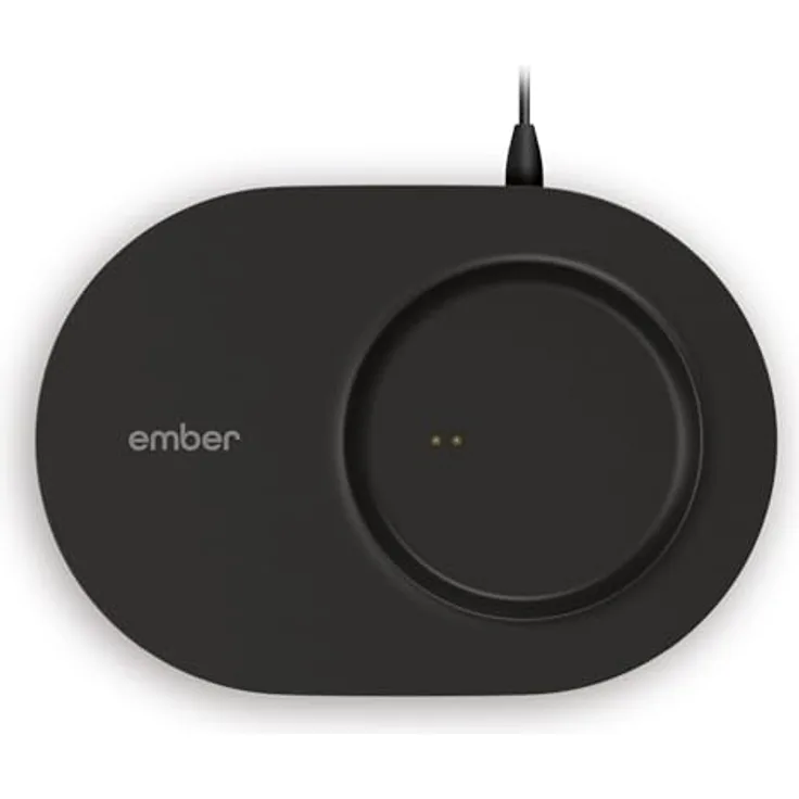 Ember Ladeuntersetzer 2 – Aufladen des Smart Travel Mugs mit Temperatureinstellung – Zusätzliches Ladegerät für Ember Travel Mugs mit App- und Temperatursteuerung, Schwarz