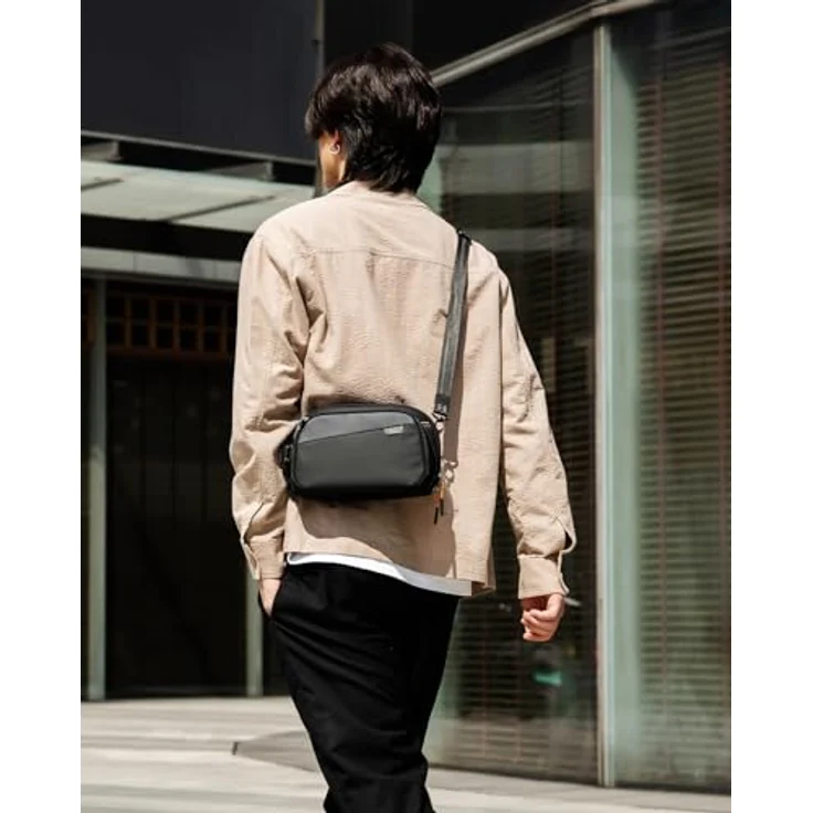 Inateck Umhängetasche Electronik-Organizer, wasserdichte Zubehörtasche mit 12 Fächern, tragbar – Bild 7