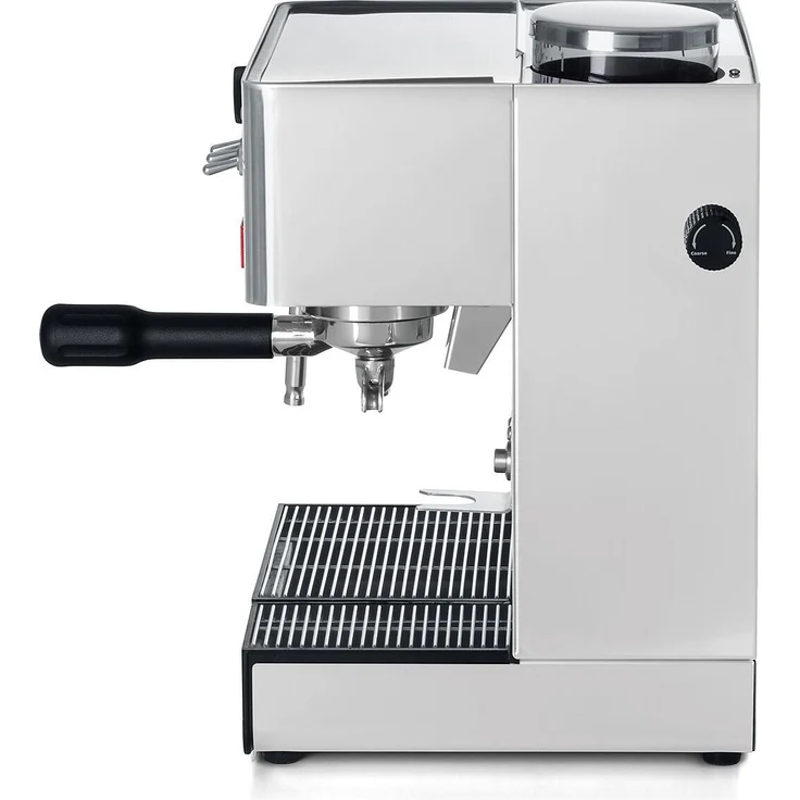 La Pavoni Espressomaschine New Domus Bar, Pumpenmanometer, Temperaturanzeige, einstellbarer Mahlgrad in 7 Stufen, Edelstahl – Bild 3