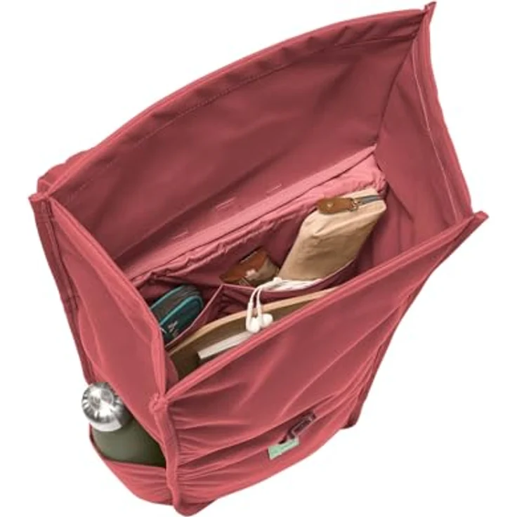 VAUDE Coreway Rolltop 20 Umhängetasche, 15,6 Zoll Laptopfach, gepolsterte Schulterriemen, Brick – Bild 8