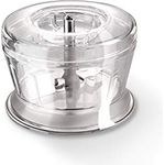 bamix Zubehör Grinder Stabmixer mit weniger 250 Watt, Zerkleinerer-Aufsatz zum Mahlen, Zweiflügeliges Edelstahlmesser, Transparent