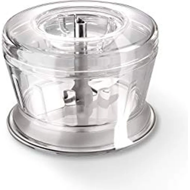 bamix Zubehör Grinder Stabmixer mit weniger 250 Watt, Zerkleinerer-Aufsatz zum Mahlen, Zweiflügeliges Edelstahlmesser, Transparent