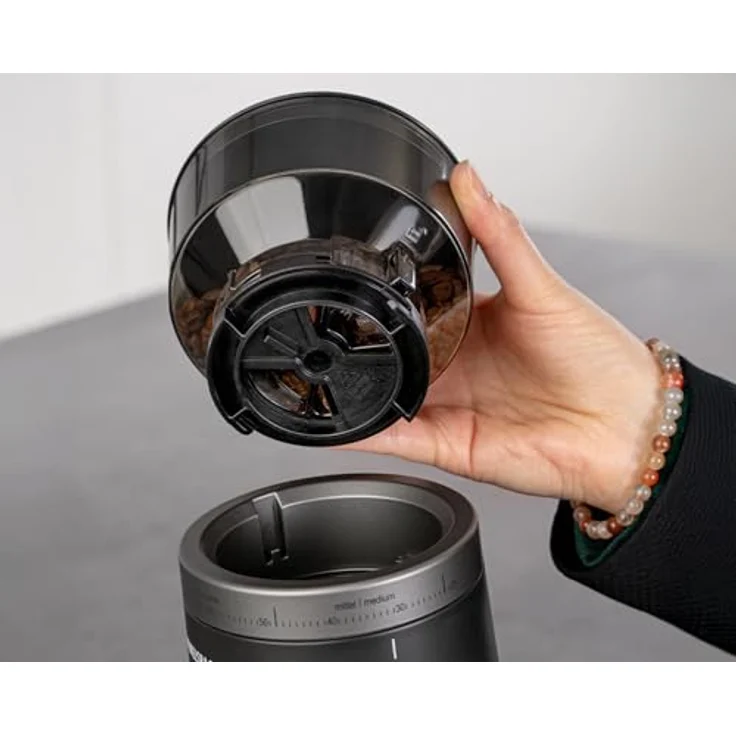 Rommelsbacher EKM 600, Elektrische Kaffeemühle mit präziser Mahlgradeinstellung – Bild 5