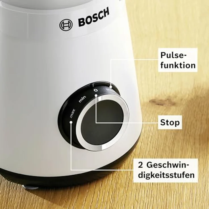 Bosch Standmixer VitaPower Serie 4 MMB6141W, 1,5l Tritan-Mixbehälter, 30.000 U/min, 1200 W, weiß – Bild 4