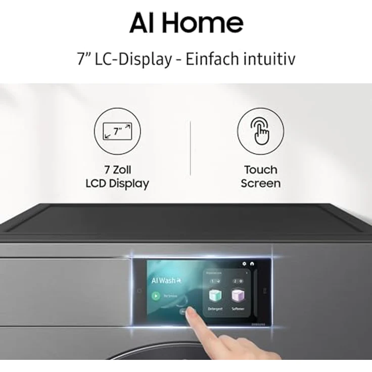 Samsung WF90F09C4SU2 Waschmaschine mit automatischer Waschmittel Dosierung und WLAN-Steuerung, 9 kg, weiß – Bild 9