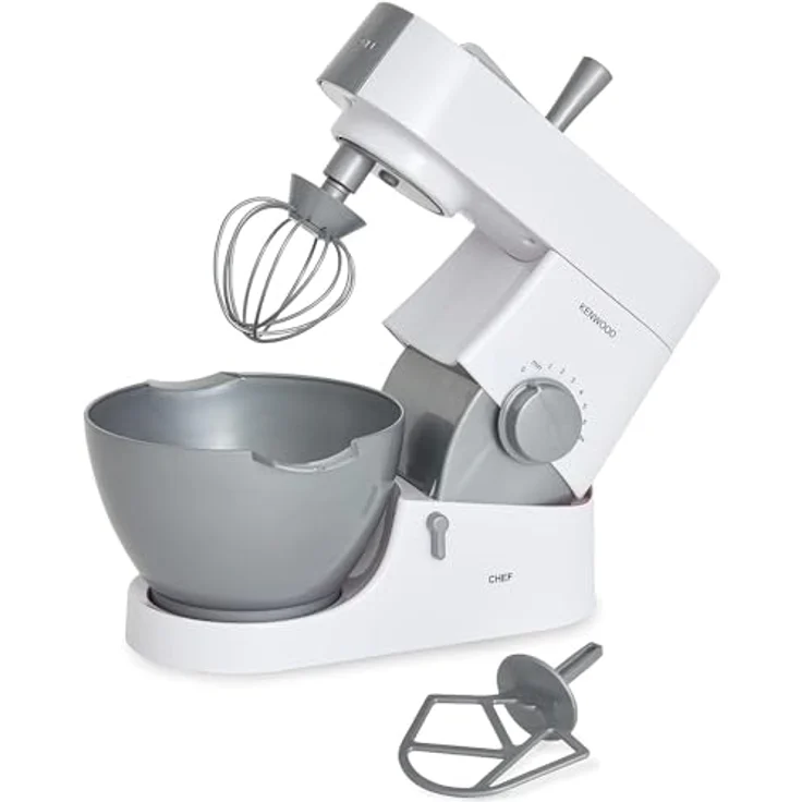 Casdon 63550 Kenwood Spielzeug-Mixer für Kinder ab 3 Jahren | perfekt für angehende Bäcker, die gerne echte Lebensmittel mischen, grau – Bild 1