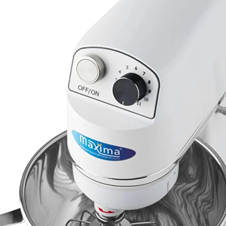 Maxima Impastatrice Planetaria MPM 7L, kompakter Planetenmischer mit 11 Geschwindigkeitsstufen, weiß – Bild 5
