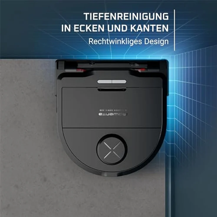 Rowenta Xplorer RR9475WH, Nass-Trocken-Saugroboter mit Elektrobürste, vibrierendem Wischmop und intelligenter Lasernavigation, grau – Bild 3