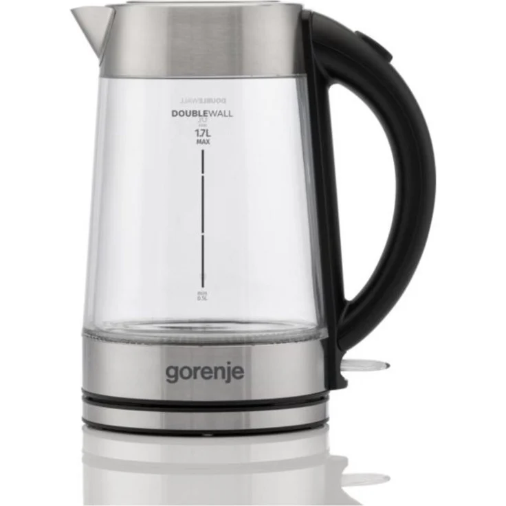 Gorenje Wasserkocher K17GDWII, Silber mit eleganter Optik und effizienter Heiztechnologie