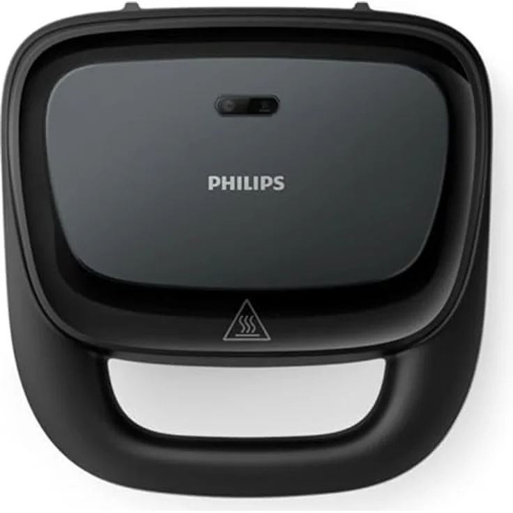 Philips HD2332/90, Waffeleisen mit antihaftbeschichteten Platten für goldbraune Waffeln, Schwarz – Bild 5