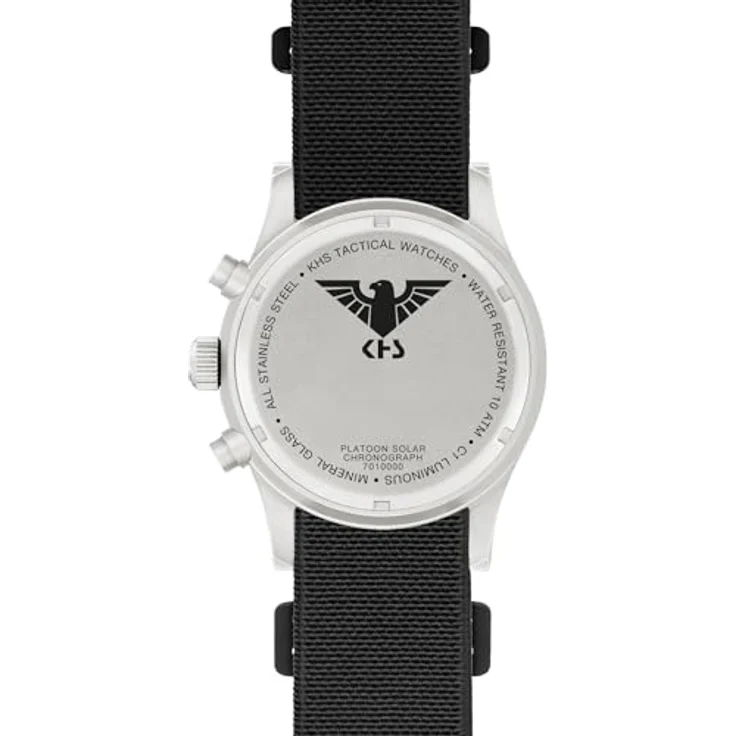 KHS Platoon Steel Solar Chronograph mit DIVERFLEX® Band schwarz – Bild 4