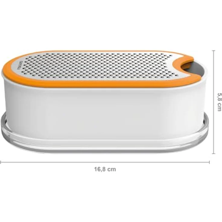 Fiskars Handreibe mit Behälter, Füllinhalt: 400 ml, Maße (LxBxH): 16,8 x 9,0 x 5,9 cm, Metall-Kunststoff, Functional Form, 1019530 – Bild 4