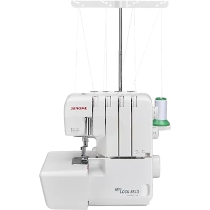 Janome My Lock 554D Sailing Line, Overlock-Nähmaschine mit 2-, 3- und 4-Faden-Optionen, farbcodierter Einfädelung und 8-Segment Transporteur – Bild 4