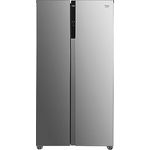 Beko GNO5323XPN bPRO 500 Side-by-Side Kühlschrank mit Gefrierschrank, 532 l Gesamtvolumen, 347 l Kühlbereich, 185 l Gefrierbereich, Multifunktionsdisplay, Schnellkühlen, Türalarm, Edelstahl-Look