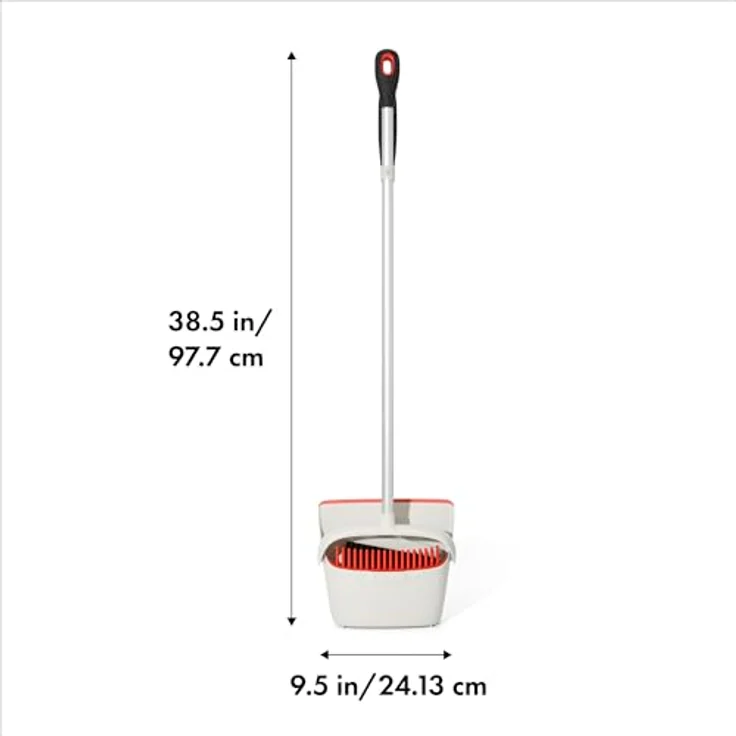 OXO Good Grips langstieliges Handfeger und Schaufel Set zum aufrechten Fegen – Bild 2