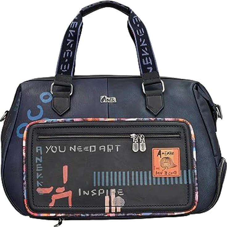 Anekke Contemporary Weekender Reisetasche, 45 cm, blau, 100% Polyurethan, mehrfarbig – Bild 4