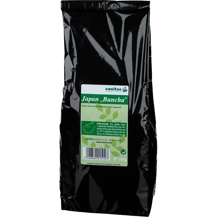 sanitas Grüner Tee Japan Bancha 250 g, hochwertiger grüner Tee aus Japan