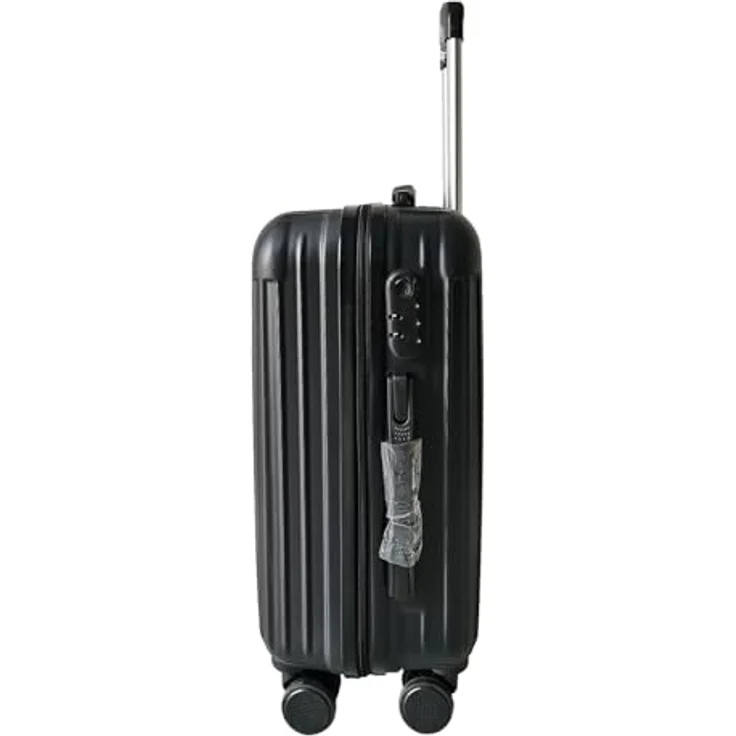 NTK-Collection Frenzi Hartschalenkoffer 2er-Set, Schwarz, mit 80 l und integrierten Zahlenschloss, platzsparend stapelbar – Bild 3