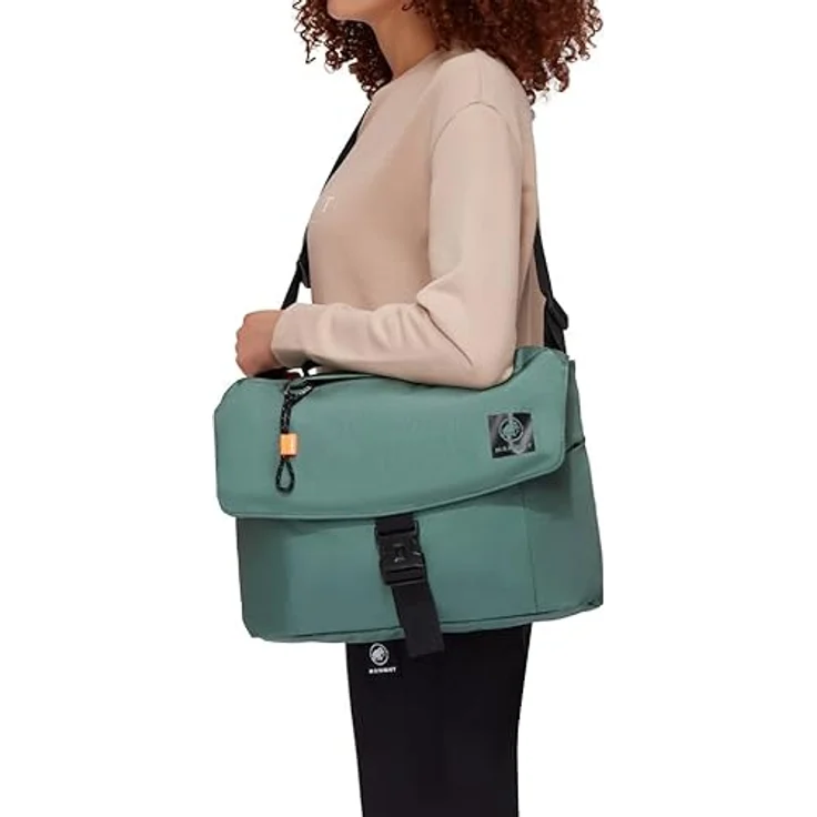 Mammut Xeron Messenger 8, Wasserabweisende Handtasche mit 13"-Laptopfach, Grün – Bild 4