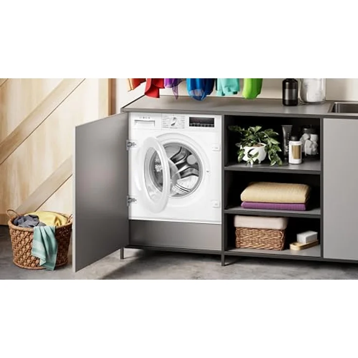 Bosch WIW 28443, Frontlader-Waschmaschine, C, Fassungsvermögen 8 kg, Standgerät, Breite 60 cm, weiß – Bild 10