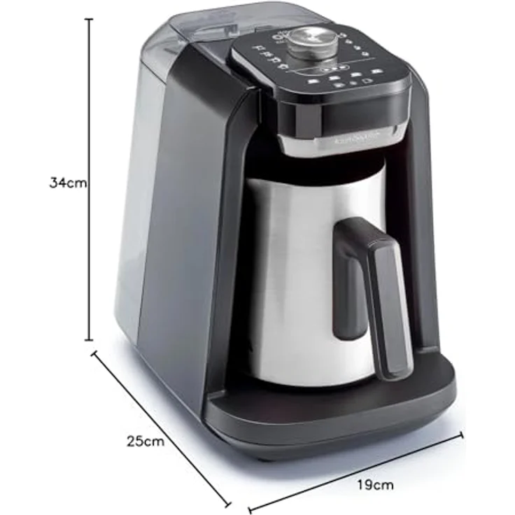 Arzum Okka Rich Spin Pro Plus, Filterkaffeemaschine mit 8 Zubereitungseinstellungen, schwarz – Bild 11