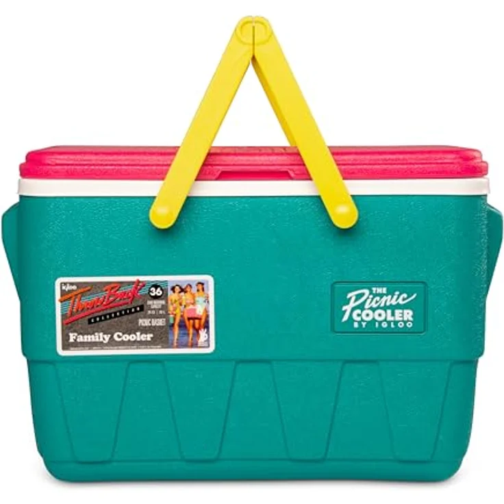 Igloo Retro Picnic Basket 25, Kühlbox mit 23 l Volumen, hochwertige ThermaCool-Schaum-Isolierung und stabiler Konstruktion – Bild 2