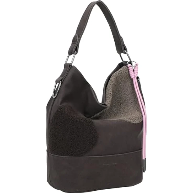 Fritzi aus Preußen Olga Schultertasche, Handtasche 27 cm, Braun mit Magnetverschluss und geräumigem Hauptfach – Bild 5